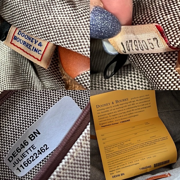 NWOT Dooney & Bourke Juliette weekender travel bag Vachetta Florentine leather - Picture 15 of 17